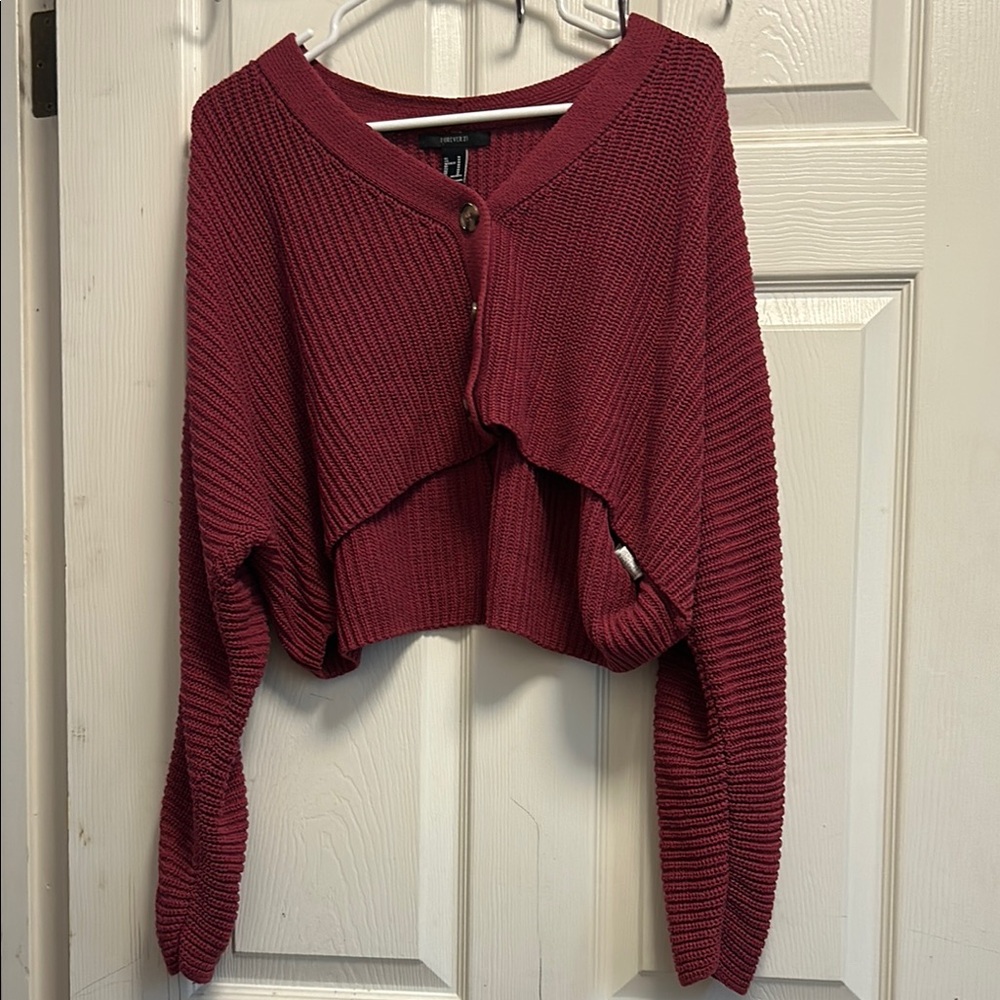 Women's Burgundy Sweater